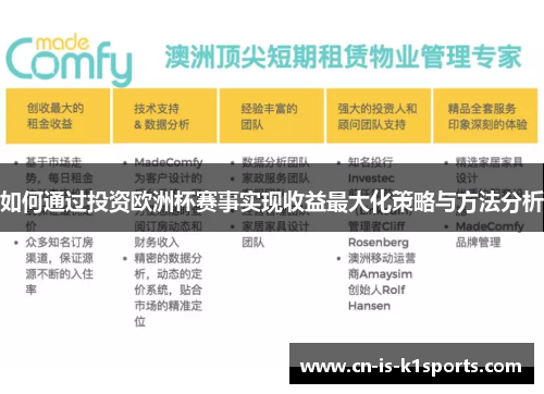 如何通过投资欧洲杯赛事实现收益最大化策略与方法分析